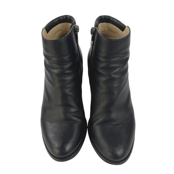 Jimmy Choo Method 65 Women's Black Leather Zipper Buckle Ankle Boots Size 5.5 - Picture 2 of 7